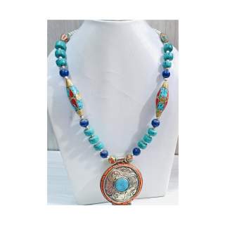Bead Necklace with pendant NWM-24