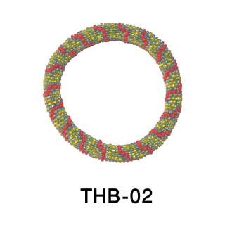 Thick Glass Bead Bracelets THB-02